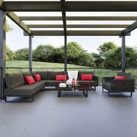 Лаунж зона угловая Ideal Patio BELLISA модульная маренго фото