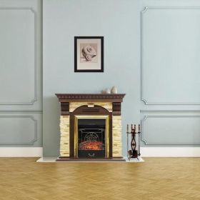 Каминокомплект Royal Flame Dublin арочный сланец белый с очагом Majestic FX/ Fobos FX фото
