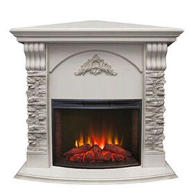 Каминокомплект RealFlame Athena Corner/Атланта угловой GR с очагом Evrika 25,5 LED фото