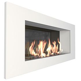 Биокамин ZeFire Elliot 900 белый со стемалитом фото