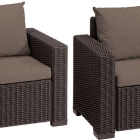 Комплект кресел Калифорния (California chair) коричневые фото