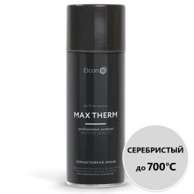 Краска термостойкая (Аэрозоль) Элкон (Elcon) (до 700°С, 520 мл) Серебро фото