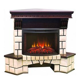 Каминокомплект RealFlame Stone Corner/Стоун угловой с очагом Evrika 25,5 LED фото