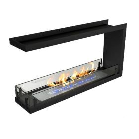 Биокамин ZeFire Contour торцевой сквозной 900 (Estetic Flame) фото
