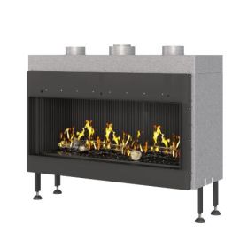 Газовый камин Airtone Gassi фронтальный 1000 объемное горение, газовый балон фото
