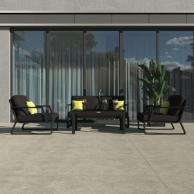 Лаунж зона Ideal Patio ESTIVO черная - каркас карбон фото