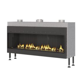 Газовый камин Airtone Gassi фронтальный 1400 стандартное горение, магистральный газ фото