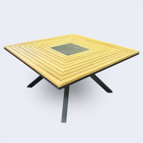 Стол обеденный EGMONT из тика 140x140 фото