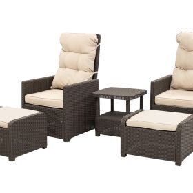 Комплект уличной мебели Gardeck B:Rattan MANCHESTER OTTO SET 2, цвет венге фото