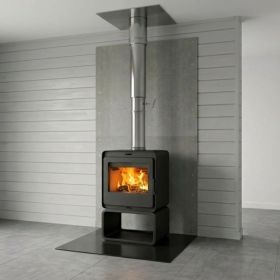 Комплект с печью Denner Fire Lumen с дровником под ключ для деревянного дома (эконом) фото