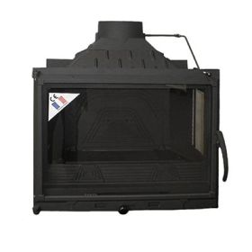 Каминная топка Diffusion В7.2 3V, с двойным дожигом, с шибером, с двумя дополнительными боковыми стеклами фото