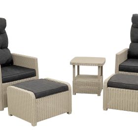 Комплект уличной мебели Gardeck B:Rattan MANCHESTER OTTO SET 2, цвет серый фото