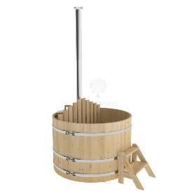 Фурако BentWood из кедра, с внутренней печкой, d=1.5 м, толщина 34 мм., стандартное исполнение фото
