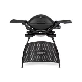 Газовый гриль Weber Q 2200 Black Line с подставкой фото