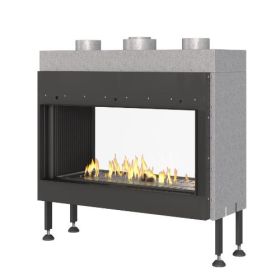 Газовый камин Airtone Gassi сквозной 800 стандартное горение, магистральный газ фото