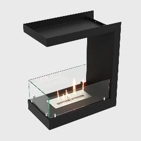 Встроенный биокамин Lux Fire торцевой 555 М фото
