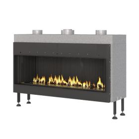 Газовый камин Airtone Gassi фронтальный 1200 стандартное горение, газовый балон фото