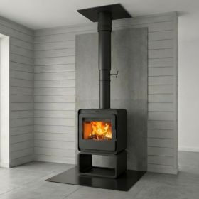 Комплект с печью Denner Fire Lumen с дровником под ключ для деревянного дома (премиум) фото