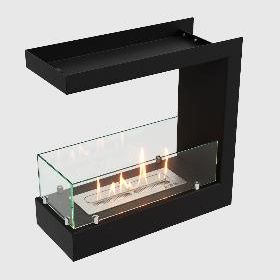 Встроенный биокамин Lux Fire торцевой 490 S фото