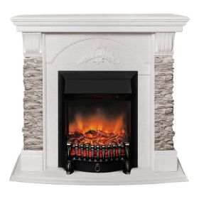 Каминокомплект RealFlame Athena/Атланта GR с очагом Fobos Lux Black RC с пультом фото