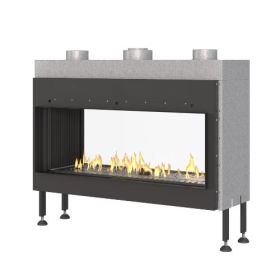 Газовый камин Airtone Gassi сквозной 1000 стандартное горение, магистральный газ фото