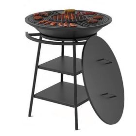 Чугунный Fantastic Grill Везувий Ø 700 (чаша+подставка+плита Gurman Ø700+крышка) фото