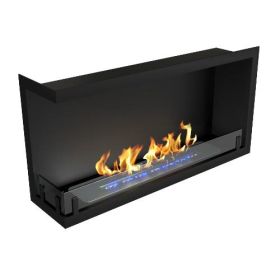 Биокамин ZeFire Contour угловой 900 (Estetic Flame) левый/правый фото