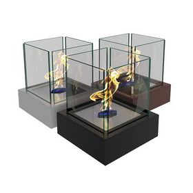 Биокамин ZeFire Quant metall черный/белый фото
