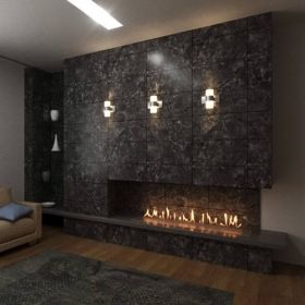 Автоматический биокамин Lux Fire Smart Flame 1800 RC INOX фото