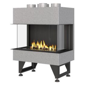 Газовый камин Airtone Gassi трехсторонний 600 стандартное горение, магистральный газ фото