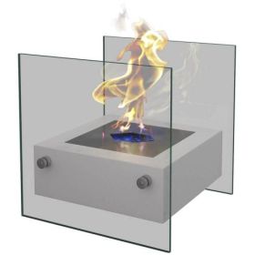 Биокамин ZeFire Rubicon черный/белый фото