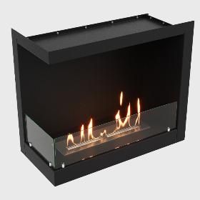 Встроенный биокамин Lux Fire угловой 755 М фото
