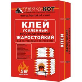Клей усиленный жаростойкий Терракот, 5 кг фото