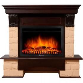 Каминокомплект Electrolux Firelight Forte 25 камень бежевый с очагом EFP/P-2520LS фото